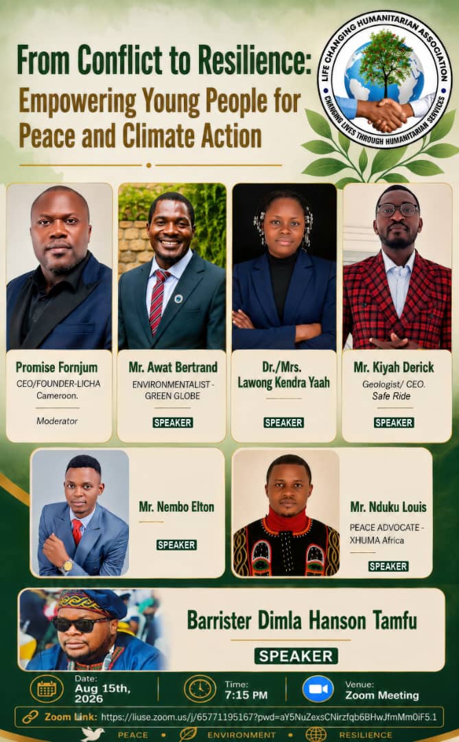 LICHA Cameroon, Xhuma Africa Mark International Youth Day with Call for Youth-Led Peace and Climate Action